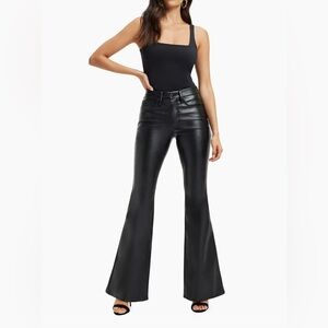 Good American Sleek Black Pants size 14/32